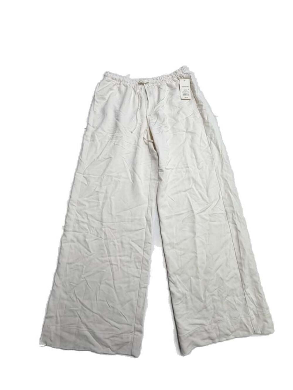 A New Day Women's High-Rise Wide Leg Linen Blend Pull-On Pants - Cream